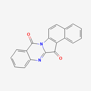 molecular formula C19H10N2O2 B15336586 Benzo[4,5]indolo[2,1-b]quinazoline-8,14-dione 