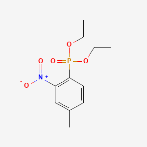 molecular formula C11H16NO5P B15336748 Diethyl (4-Methyl-2-nitrophenyl)phosphonate 