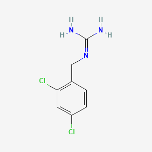 molecular formula C8H9Cl2N3 B15336777 Guanidine, (2,4-dichlorobenzyl)- CAS No. 3911-40-8