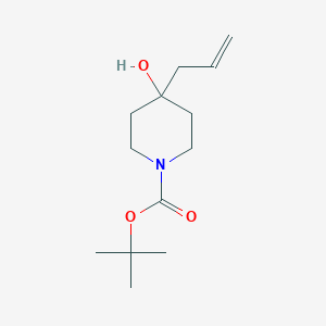 molecular formula C13H23NO3 B153369 tert-Butyl 4-hydroxy-4-(prop-1-en-2-yl)piperidine-1-carboxylate CAS No. 203662-51-5
