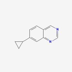 molecular formula C11H10N2 B15336931 7-Cyclopropylquinazoline 