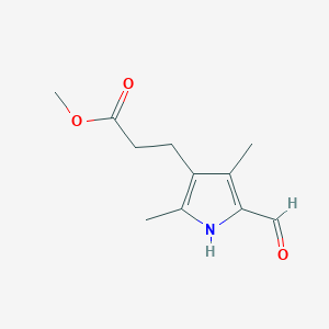Methyl 3-(5-formyl-2,4-dimethyl-1H-pyrrol-3-yl)propanoate