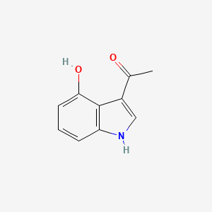 molecular formula C10H9NO2 B15337242 3-Acetyl-4-hydroxyindole 