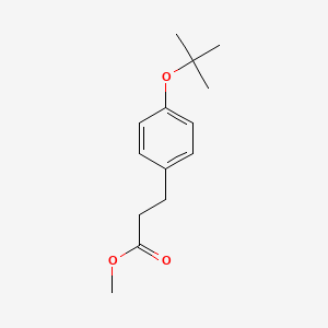 molecular formula C14H20O3 B15337268 Methyl 3-[4-(tert-Butoxy)phenyl]propanoate 