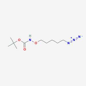 molecular formula C10H20N4O3 B15337427 t-Boc-Aminooxy-pentane-azide 