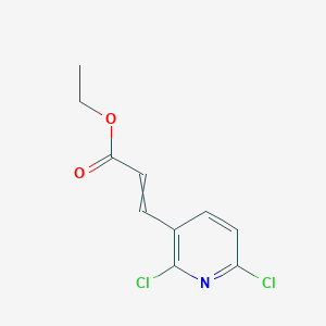 molecular formula C10H9Cl2NO2 B15337641 Ethyl (E)-3-(2,6-Dichloro-3-pyridyl)acrylate 