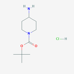 molecular formula C10H21ClN2O2 B153377 tert-Butyl 4-aminopiperidine-1-carboxylate hydrochloride CAS No. 189819-75-8