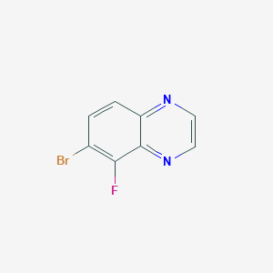 molecular formula C8H4BrFN2 B15337899 6-Bromo-5-fluoroquinoxaline 
