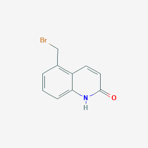 molecular formula C10H8BrNO B15337981 5-(Bromomethyl)quinolin-2(1H)-one CAS No. 103702-28-9