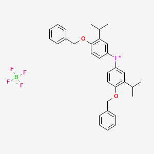 molecular formula C32H34BF4IO2 B15338006 Bis(4-benzyloxy-3-isopropylphenyl)iodonium tetrafluoroborate 