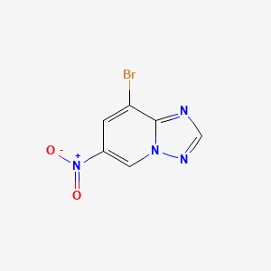 molecular formula C6H3BrN4O2 B15338187 8-Bromo-6-nitro-[1,2,4]triazolo[1,5-a]pyridine 