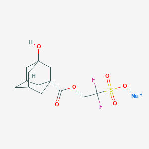 molecular formula C13H17F2NaO6S B15338255 Sodium 1,1-Difluoro-2-[(3-hydroxyadamantane-1-carbonyl)oxy]ethanesulfonate 