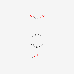 molecular formula C13H18O3 B15338270 Methyl 2-(4-ethoxyphenyl)-2-methylpropanoate 