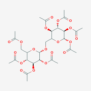 molecular formula C28H38O19 B15339257 Acetyl 6-O-(2,3,4,6-Tetra-O-acetyl-alpha-D-mannopyranosyl)-2,3,4-tri-O-acetyl-D-mannopyrannose 