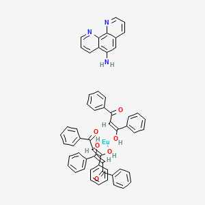 molecular formula C57H45EuN3O6 B15339586 Europium(III) tris(1,3-diphenyl-1,3-propanedionato) mono(5-amino-1,10-phenanthroline) 