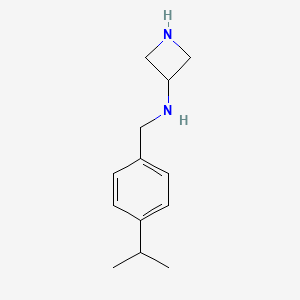 molecular formula C13H20N2 B15340061 N-{[4-(propan-2-yl)phenyl]methyl}azetidin-3-amine 