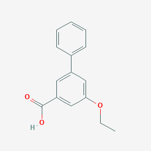 molecular formula C15H14O3 B15340175 5-Ethoxy-[1,1'-biphenyl]-3-carboxylic acid 