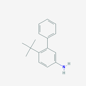 molecular formula C16H19N B15340407 6-tert-Butylbiphenyl-3-ylamine 