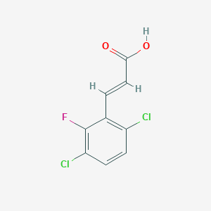 molecular formula C9H5Cl2FO2 B15340515 3,6-Dichloro-2-fluorocinnamic acid 