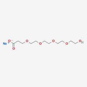molecular formula C11H21NaO7 B15340859 Hydroxy-PEG4-acid sodium salt 