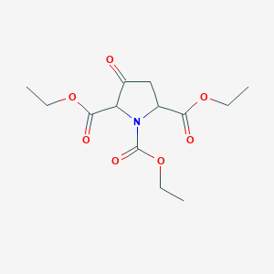 molecular formula C13H19NO7 B15340956 Triethyl 3-Oxopyrrolidine-1,2,5-tricarboxylate 