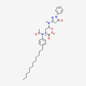 molecular formula C33H44N4O5 B15341069 Einecs 243-730-7 CAS No. 20318-58-5