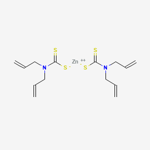 molecular formula C14H20N2S4Zn B15341100 Bis(diallyldithiocarbamato-S,S')zinc CAS No. 18918-13-3