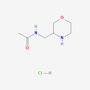 molecular formula C7H15ClN2O2 B15341114 N-(morpholin-3-ylmethyl)acetamide hydrochloride 