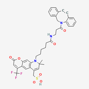 molecular formula C40H38F3N3O7S B15341131 APDye 430 DBCO 