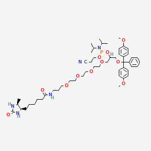 molecular formula C52H78N5O11P B15341158 DesthiobiotinTEG Phosphoramidite 