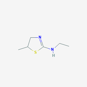 molecular formula C6H12N2S B15341236 N-Ethyl-5-methyl-4,5-dihydro-1,3-thiazol-2-amine CAS No. 13578-64-8