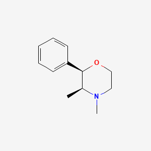 molecular formula C12H17NO B15341312 cis-3,4-Dimethyl-2-phenylmorpholine 