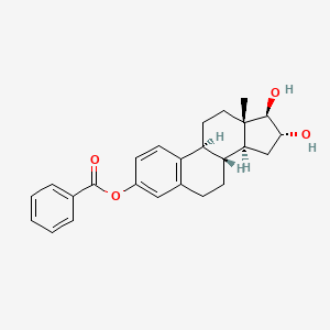 molecular formula C25H28O4 B15341351 Estriol 3-benzoate CAS No. 2137-85-1