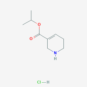molecular formula C9H16ClNO2 B15341422 Propan-2-yl 1,2,3,6-tetrahydropyridine-5-carboxylate;hydrochloride 