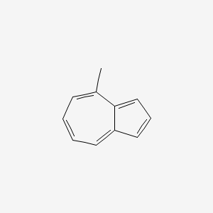 molecular formula C11H10 B15341443 4-Methylazulene CAS No. 17647-77-7