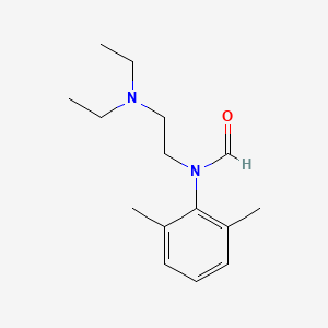 molecular formula C15H24N2O B15341444 Formanilide, N-(2-(diethylamino)ethyl)-2',6'-dimethyl- CAS No. 20682-52-4