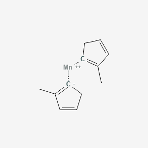 molecular formula C12H14Mn B15341458 Manganese(2+);2-methylcyclopenta-1,3-diene 
