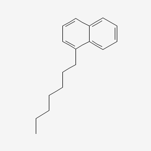 molecular formula C17H22 B15341582 Heptylnaphthalene CAS No. 38622-51-4