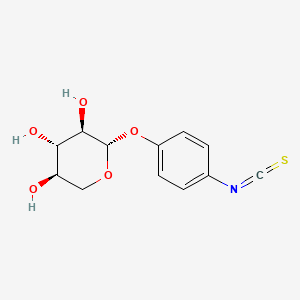 molecular formula C12H13NO5S B15341618 B-D-Xylopyranosylphenyl isothiocyanate 