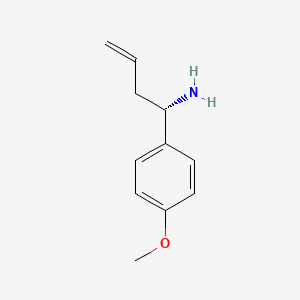 molecular formula C11H15NO B15341636 (1S)-1-(4-methoxyphenyl)but-3-en-1-amine 