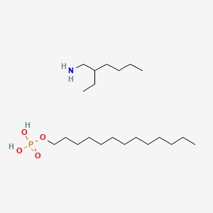 molecular formula C21H48NO4P B15341672 Tridecyl phosphate, 2-ethylhexylamine salt CAS No. 15567-30-3
