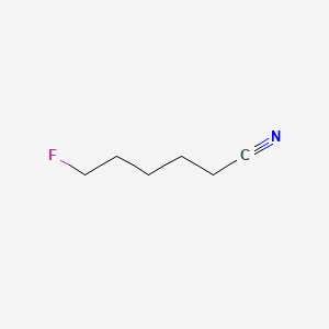 molecular formula C6H10FN B15341839 Hexanonitrile, 6-fluoro- CAS No. 373-31-9
