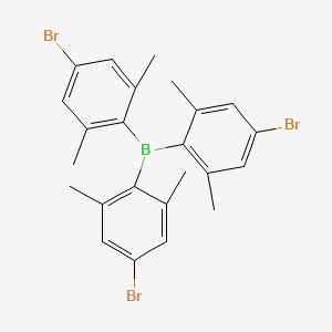 molecular formula C24H24BBr3 B15341893 Tris(4-bromo-2,6-dimethylphenyl)borane 