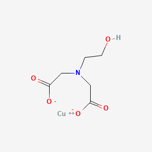 molecular formula C6H9CuNO5 B15341896 (N-(Carboxymethyl)-N-(2-hydroxyethyl)glycinato)copper CAS No. 13601-75-7