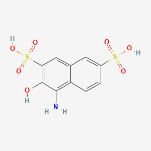 molecular formula C10H9NO7S2 B15342057 4-Amino-3-hydroxy-2,7-naphthalenedisulfonic acid CAS No. 2007-20-7