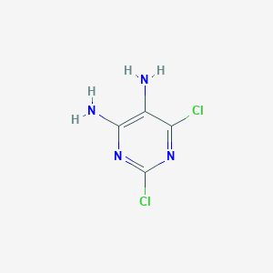 molecular formula C4H4Cl2N4 B153422 2,6-二氯嘧啶-4,5-二胺 CAS No. 130838-36-7
