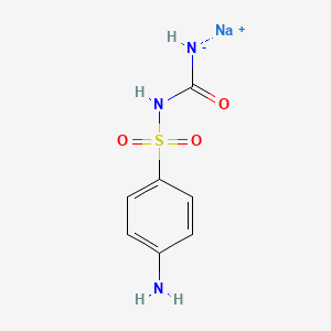 molecular formula C7H8N3NaO3S B15342288 Sodium p-aminobenzenesulfonylurea CAS No. 4675-90-5