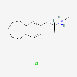 molecular formula C15H24ClN B15342416 5H-Benzocycloheptene-2-ethanamine, 6,7,8,9-tetrahydro-N,alpha-dimethyl-, hydrochloride CAS No. 41635-27-2