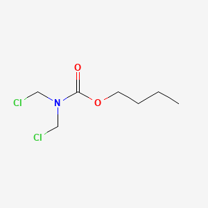 molecular formula C7H13Cl2NO2 B15342445 Butyl bis(chloromethyl)carbamate CAS No. 29672-00-2