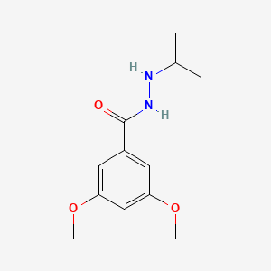 molecular formula C12H18N2O3 B15342513 Benzoic acid, 3,5-dimethoxy-, 2-isopropylhydrazide CAS No. 100311-37-3